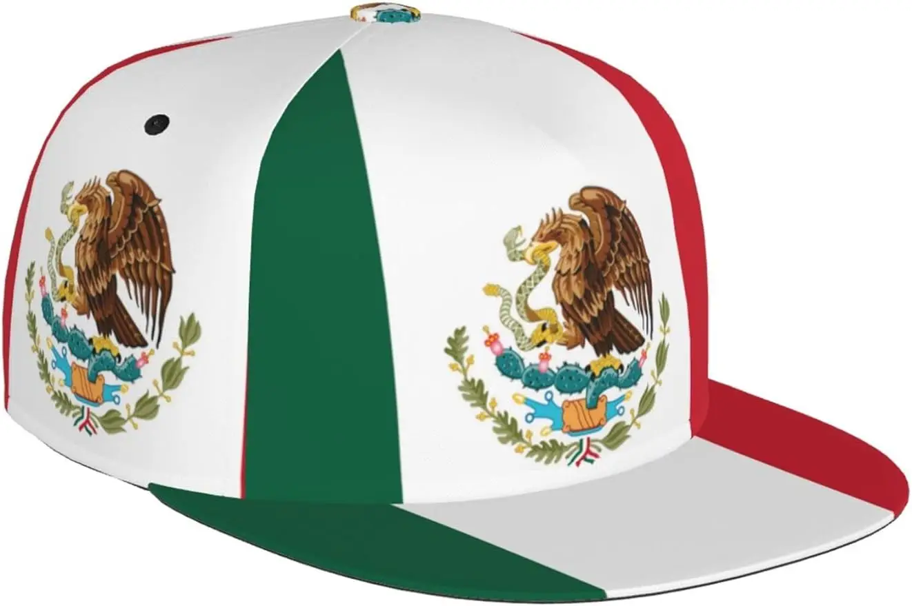 Fashion Mexico Flag Baseball Cap for Men Women Unisex Adjustable Trucker Hats - £14.43 GBP