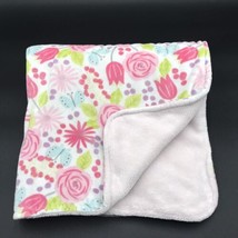 Walmart Floral Baby Blanket Butterfly Tulip Rose Parent&#39;s Choice - $36.99