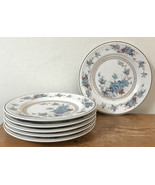 Set 6 Vtg Noritake Versatone Bleufleur Porcelain Dessert Salad Plates 8&quot;... - £99.36 GBP