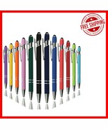 Soft Touch 12-Pack Retractable Pens &amp; Stylus - Vibrant Colors for Every ... - $410.48 MXN
