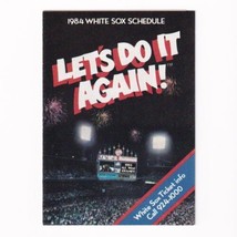 Chicago White Sox 1984 Major League Baseball MLB Pocket Schedule Budweiser  - £3.95 GBP
