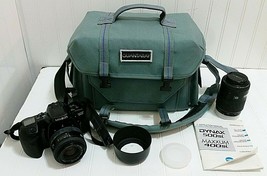 Minolta Maxxum 400si 35mm Slr Film Camera Body Manual Lenses Zoom Quantaray Bag - £49.87 GBP