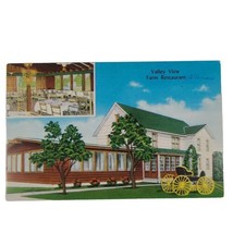 Valley View Farm Restaurant Postcard Frankfort Illinois Vintage Advertising  - $4.37