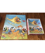 VINTAGE 1982 Walt Disney MICKEY MOUSE IN HELICOPTER W/ PLUTO JIGSAW PUZZLE - $22.34 CAD