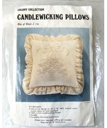 Vintage Bow of Roses Candlewicking Pillow Kit Colony Collection 18&quot; x 18&quot; - $16.85 CAD
