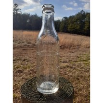 6 1/2 oz Clear Embossed Glass Soda Cola Bottle Buffalo Rock Co Birmingha... - $15.00