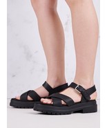 TIMBERLAND WOMEN&#39;S LONDON VIBE X STRAP BLACK FULL GRAIN LEATHER A2QVJ SI... - $114.27 CAD