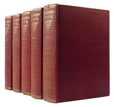 Washington Irving Washington Irving 5 Volume Set The Complete Works Of Washingto - £714.86 GBP