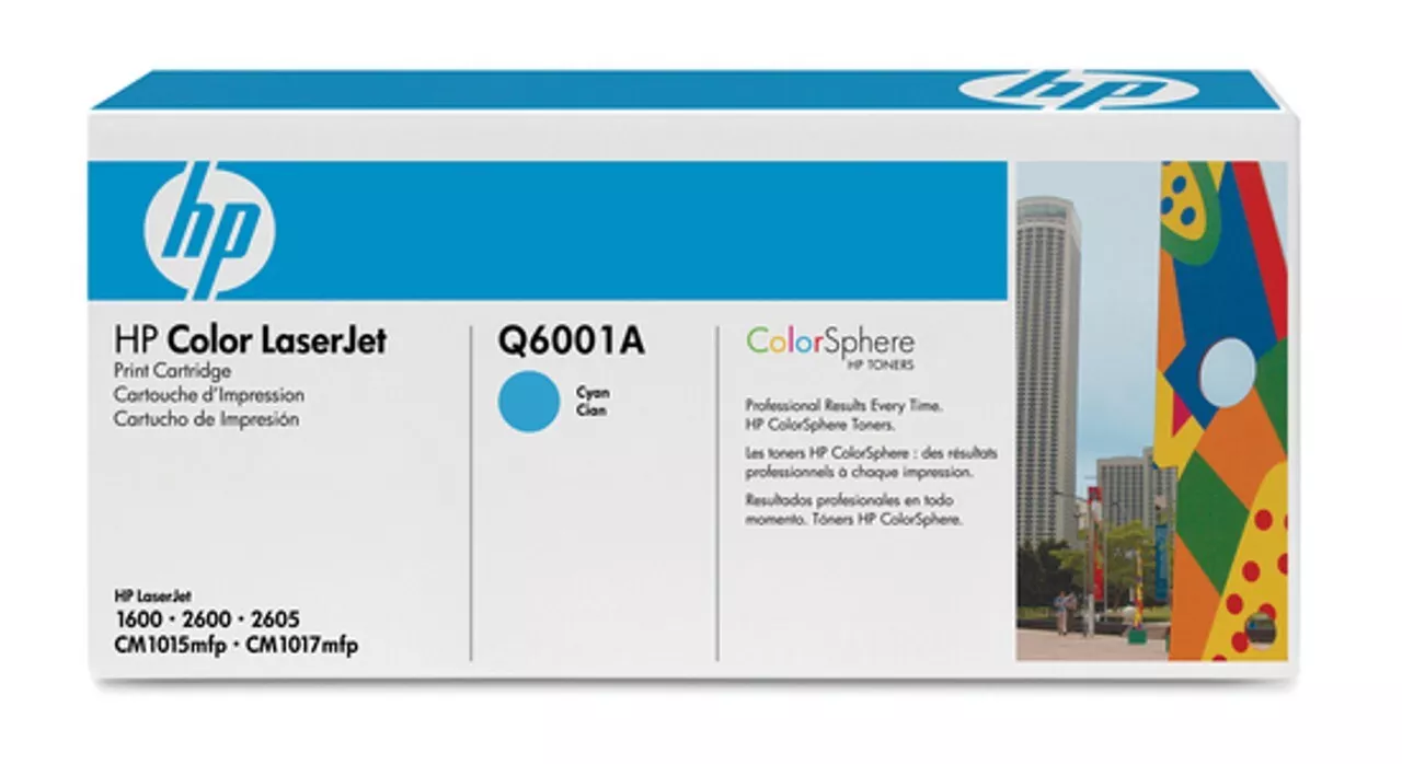 HP 124A Q6001A Cyan  For Hp LaserJet 1600 2600 2605 CM1015 Open Box - $24.99