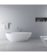 67&quot; Freestanding Soaking Tub - Solid Surface Bath - $2,758.65 CAD