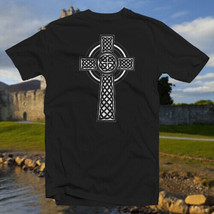 Celtic Cross #1 COTTON T-SHIRT Irish Viking Rune Saxon Christian Symbol - $17.79+