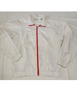 Vtg Pierre Cardin Nylon Windbreaker Track Jacket Mens Size X-Small White... - $30.00