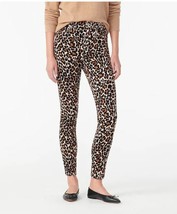 New J Crew Women Brown Leopard Print High Rise Corduroy Toothpick Pants ... - £35.54 GBP