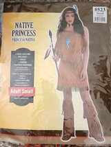Native American Princess Costume Halloween Fancy Adult Size Small Dress Up - $14.36