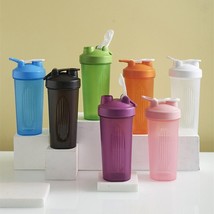 600ml Portable Protein Powder Shaker Bottle Leak Proof Water Bottle for Gym Fitn - £7.97 GBP