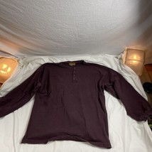 Vtg Cotler Free Size LS Shirt Light Burgundy Men&#39;s Large USA Made - £10.61 GBP