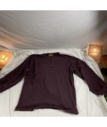 Vtg Cotler Free Size LS Shirt Light Burgundy Men&#39;s Large USA Made - £10.62 GBP