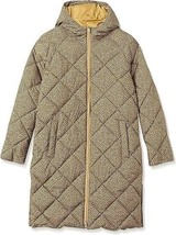 Women&#39;s Leopard Animal Print Jacket Knee Length Puffer Winter Coat - £39.68 GBP
