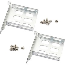 2Pcs 2.5&quot; Hard Drive Tray Holder For Pci Ssd Hdd Metal Mounting Bracket ... - $29.99