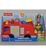 Fisher Price Little People Helping Others Fire Truck with Lights &amp; Sound... - £19.67 GBP