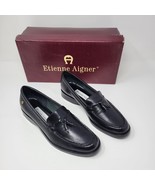 Etienne Aigner Women&#39;s Gotham Black Tassel Leather Loafer Size 6.5 NWB - £32.60 GBP