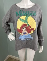 Disney’s The Little Mermaid Women&#39;s Juniors Gray Ariel Raw Edge Neckline... - $15.83