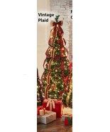 Rich Pacific 6&#39; Pop-Up Pre-Lit/Pre-Decorated Christmas Holiday Tree Plaid - $1,804.70 MXN