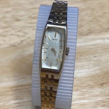 VTG Seiko 1520-5010 Lady Gold Tone Beefy Prism Long Hand-Wind Mechanical Watch - £26.65 GBP