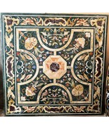 48&quot; Handicraft Green Marble Coffee table Top with Pietre Dura inlay work... - $58,232.58 MXN