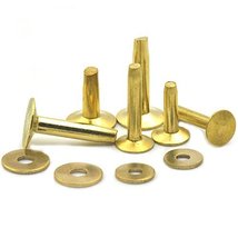 Bluemoona 10 Sets - Solid Copper Rivets &amp; Burrs Permanent Fasteners Gaug... - $6.55