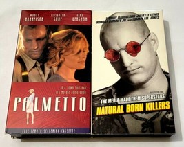 Palmetto (VHS, Screener) &amp; Natural Born Killers (VHS) Woody Harrelson Movies - £5.62 GBP
