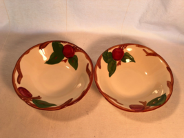2 Franciscan Pottery Red Apple 6 Inch Bowls Mint - £11.78 GBP
