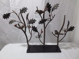 Cast Iron Candle Holders Birds, Acorns, Leaves Table Top Centerpiece 5 V... - $50.00