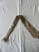 Pedigree Men&#39;s vintage TIE- BLUE &amp; TAN STRIPE  #10 - $9.49