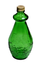 Vintage Gallo Emerald Green Half Gallon Screw Top Wine Bottle Grapes &amp; Leaves - £9.64 GBP