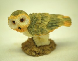 Miniature Owl Resin Figurine Shadowbox Decor - $9.89
