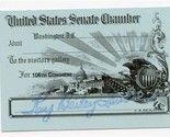 Senator Kay Bailey Hutchinson United States Senate Chamber Pass 106th Co... - £14.02 GBP