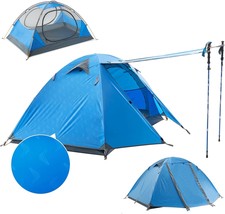 Bisinna 2 Person Camping Tent Outdoor Lightweight Waterproof Easy Setup Two - £73.43 GBP