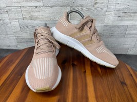 Adidas Sneakers Men Big Kids 7.5M Swift Run Running Shoes Brown Peach Athletic - $34.47