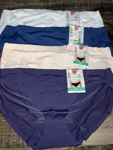 Hanes Ultimate 4-Pair Womens Ultra Light Bikini Underwear Panties Nylon (D), L/7 - £24.26 GBP