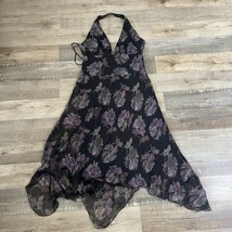 NWT Laundry By Shelli Segal Dress, size 10 Black-flowers $330 - $58.55