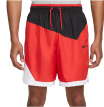 NEW Nike DNA 8&quot; Woven Basketball Shorts Mens Red White Black DH7559-010 ... - $17.99