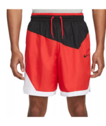 NEW Nike DNA 8&quot; Woven Basketball Shorts Mens Red White Black DH7559-010 ... - £14.15 GBP