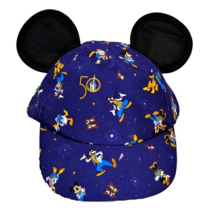 Disney Parks Mickey Mouse Ears Baseball Hat Size Infant 49CM 50th Annive... - $14.39