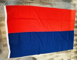Vintage Nautical Echo Letter “E” Signal Maritime Flag - 72”L x 43 1/2”W - $54.40