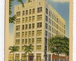 Pennsylvania Hotel Linen Postcard St Petersburg Florida 1945 - £7.95 GBP