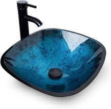 Yourlite Bathroom Vessel Sink,Bowl Vessel Sink With Faucet And Drain Com... - $133.99