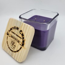 NEW Canyon Creek Candle Company 14oz Cube jar FRENCH LILAC Handmade! - £22.00 GBP
