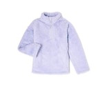 Wonder Nation Girl&#39;s Quarter Zip Comfy Soft Plush Jacket, Purple Size L ... - $20.64