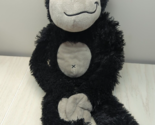 Walmart 30&quot; plush hanging ape gorilla black gray stuffed animal - $12.86